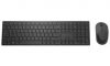 Aksesuāri datoru/planšetes DELL Pro Keyboard and Mouse KM5221W Wireless, Batteries included, EE, Black...» 