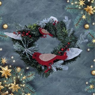 -&nbsp;OEM Christmas wreath decoration 30 cm RC-K-512 green