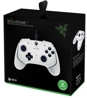 - Wolverine V2 For Xbox Series X / S, Wired Gaming controller, Mercury White balts