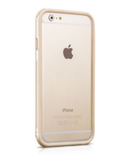 Apple iPhone 6  /  6S Moving Shock-proof Silicon Bumper Gold zelts