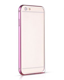 Apple&nbsp;iPhone 6  /  6S Blade Series Hippocampal Buckle Metal Bumper HI-T025 Pink