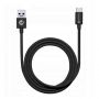 Forcell Cable USB A to USB C F-Energy 2,1A Tube 1 m C319 czarny