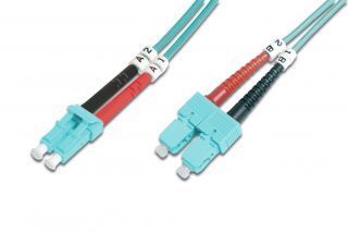 - Digitus 
 
 FO Patch Cord, Duplex, LC to SC MM OM3 50 / 125 µ, 1 m