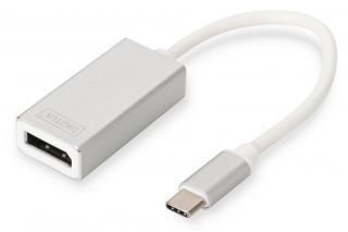 - Digitus 
 
 USB Type-C to DisplayPort Adapter DA-70844 0.20 m, White, USB Type-C
