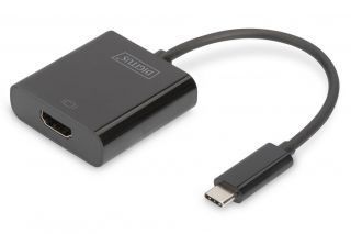 - Digitus 
 
 USB Type-C to HDMI Adapter DA-70852 0.15 m, Black, USB Type-C
