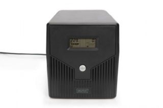- Digitus Line-Interactive UPS DN-170074, 1000VA, 600W, 2x 12V / 7Ah battery, 4x CEE 7 / 7 outlet, 2x RJ45, 1x USB 2.0 type B, 1x RS232, LCD, Simulated Sine Wave, 338x150x162mm, 7.8kg