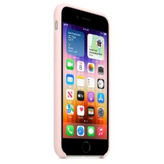Apple iPhone SE Silicone Case Chalk Pink rozā