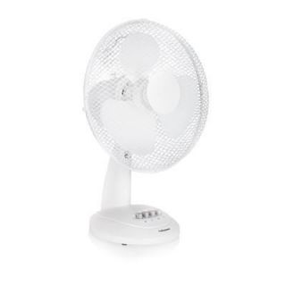 - Tristar 
 
 VE-5930 Desk fan, Number of speeds 3, 40 W, Oscillation, Diameter 30 cm, White balts