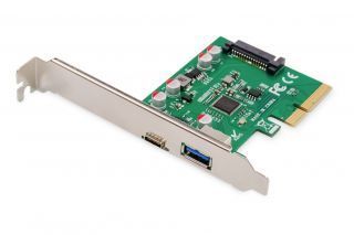 - Digitus 
 
 PCIe card, USB-C 3.1 Gen 2, 10Gpbs, USB-A 3.1