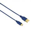 Bezvadu ierīces un gadžeti HAMA 00135785 Flexi-Slim USB-C Cable 0.75m Blue 