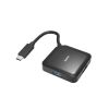 Aksesuāri datoru/planšetes HAMA 00200112 USB Hub 3.0 4-port Type-C Black Spēļu Datora Pele