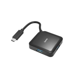 HAMA 00200112 USB Hub 3.0 4-port Type-C Black