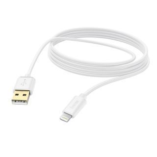 HAMA 00187207 Charging / Data Cable, Lightning 3m, White