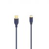 Bezvadu ierīces un gadžeti HAMA 00200635 Flexi-Slim USB-C Cable 0.75m Blue Depths 