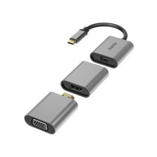 HAMA 00200306 6in1 Adapter Connect2Go, USB-C, Mini-DisplayPort, HDMI, VGA