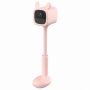 BM1 Rabit Indoor Battery-powered magnetic Baby Smart HD Monitor with screw fixation Pink