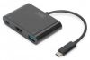 Aksesuāri datoru/planšetes - Digitus 
 
 USB Type-C HDMI Multiport Adapter 	DA-70855 0.15 m, Blac...» 