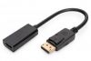 Aksesuāri datoru/planšetes - Digitus 
 
 DisplayPort adapter cable DP to HDMI 15 cm 