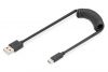 Bezvadu ierīces un gadžeti - Digitus 
 
 USB 2.0 Type A to USB C Spiral Cable AK-300430-006-S Bla...» 