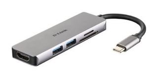 D-Link 5-in-1 USB-C Hub with HDMI and SD / microSD Card Reader DUB-M530	 0.11 m