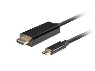 - Lanberg 
 
 USB-C to HDMI Cable, 1 m 4K / 60Hz, Black melns
