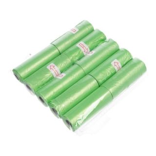 -&nbsp;OEM Plastic bags for dog excrement 10 rolls green