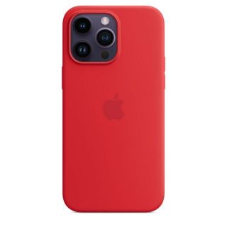 Apple 14 Pro Max Silicone Case with MagSafe Red sarkans