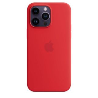 Apple 14 Pro Max Silicone Case with MagSafe Red sarkans