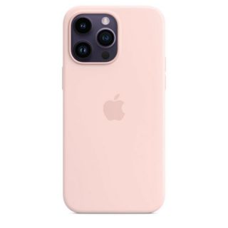 Apple 14 Pro Max Silicone Case with MagSafe Chalk Pink rozā