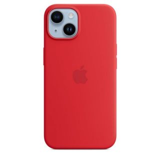 Apple 14 Silicone Case with MagSafe Red sarkans