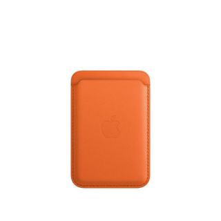 Apple iPhone Leather Wallet with MagSafe Orange oranžs