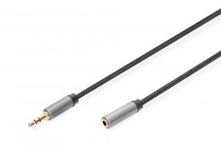 - Digitus 
 
 AUX Audio Cable Stereo 3.5mm Male to Female Aluminum Housing 	DB-510210-018-S 1.8 m
