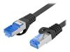 Datoru monitori&nbsp;-&nbsp;Lanberg Patchcord Cat.6A S / FTP LSZH CCA | PCF6A-10CC-0200-BK | 2 m&nbsp;