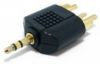 Bezvadu ierīces un gadžeti&nbsp;GEMBIRD&nbsp;3.5 mm plug to 2 x RCA plug&nbsp;