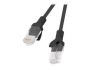 - Lanberg Patchcord CAT.5E UTP 0.25M black fluke passed