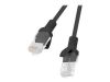 Мониторы&nbsp;-&nbsp;Lanberg Patchcord CAT.5E UTP 0.25M black fluke passed&nbsp;