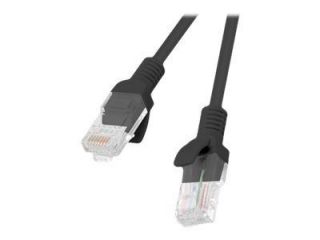 -&nbsp;Lanberg Patchcord CAT.5E UTP 0.25M black fluke passed