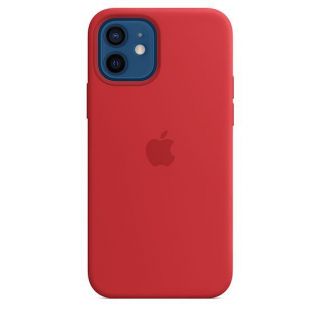 Apple iPhone 12/12 Pro Silicone Case with MagSafe Red sarkans