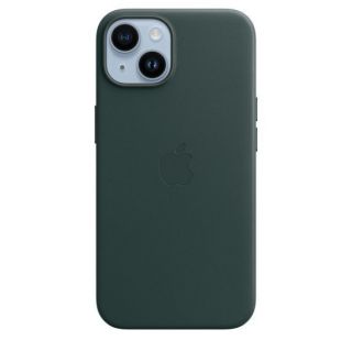 Apple 14 Leather Case with MagSafe Forest Green zaļš