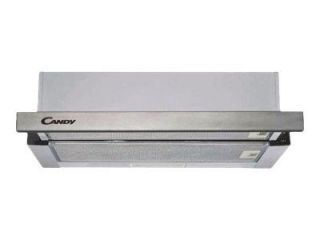 CANDY&nbsp;CBT625 / 2X / 1 Hood, B, Telescopic, Built-in, Width 60 cm, Extraction power 332 m³ / h, Mechanical control, Silver