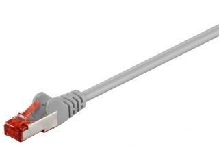 - Goobay 
 
 93568 CAT 6 patch cable S / FTP PiMF , grey, 0.5 m