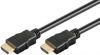 Datoru monitori - High Speed HDMI Cable with Ethernet 69122 Black, HDMI to HDMI, 0.5 m 