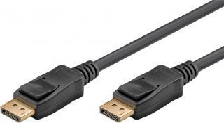- Goobay 
 
 DisplayPort connector cable 2.0 58534 Black, DP to DP, 2 m