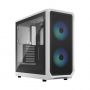 - Fractal Design Focus 2 RGB White TG Clear Tint, Midi Tower, Power supply included No