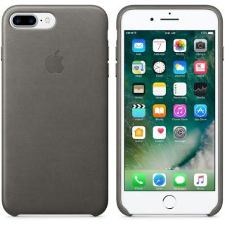 Apple Apple iPhone 7 Plus Leather Case - Storm Grey MMYE2ZM / A pelēks