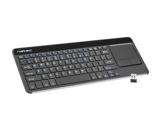 Natec Keyboard NKL-0968 Turbo Slim Wireless, US, USB Type-A, Black melns