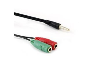 -&nbsp;Sbox 3.5mm Dual Female to 3.5mm Male 4-Pin Adapter Cable