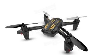 -&nbsp;HUBSAN Drons Kvadrokopters 360º  H107P  ar pulti 2.4GHz, lādējas ar USB, 6-axis gryro, 4 kanāli melns  /  Black