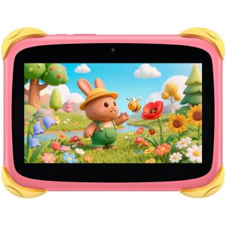 Blackview&nbsp;Blackview Blackview Link 1 Kids Mini WiFi6 7-inch 1024x600 HD+ 60Hz RK3562 2.0Hz 3GB+32GB 3000mAh Cam 2MP 5MP Stylus glass protector Handle Stand design Android 16 Sweet Pink