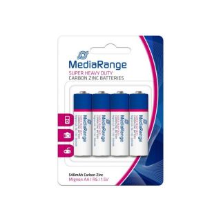 -&nbsp;MEDIARANGE BATTERY CARBON-ZINC AA 1.5V / 4PCS MRBAT144
